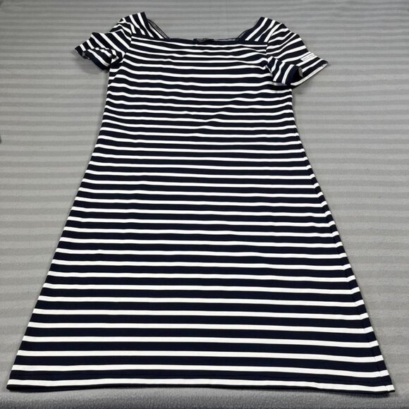 Saint James Dress Womens Medium Striped A-Line Boat Neck Made in France - Picture 1 of 6
